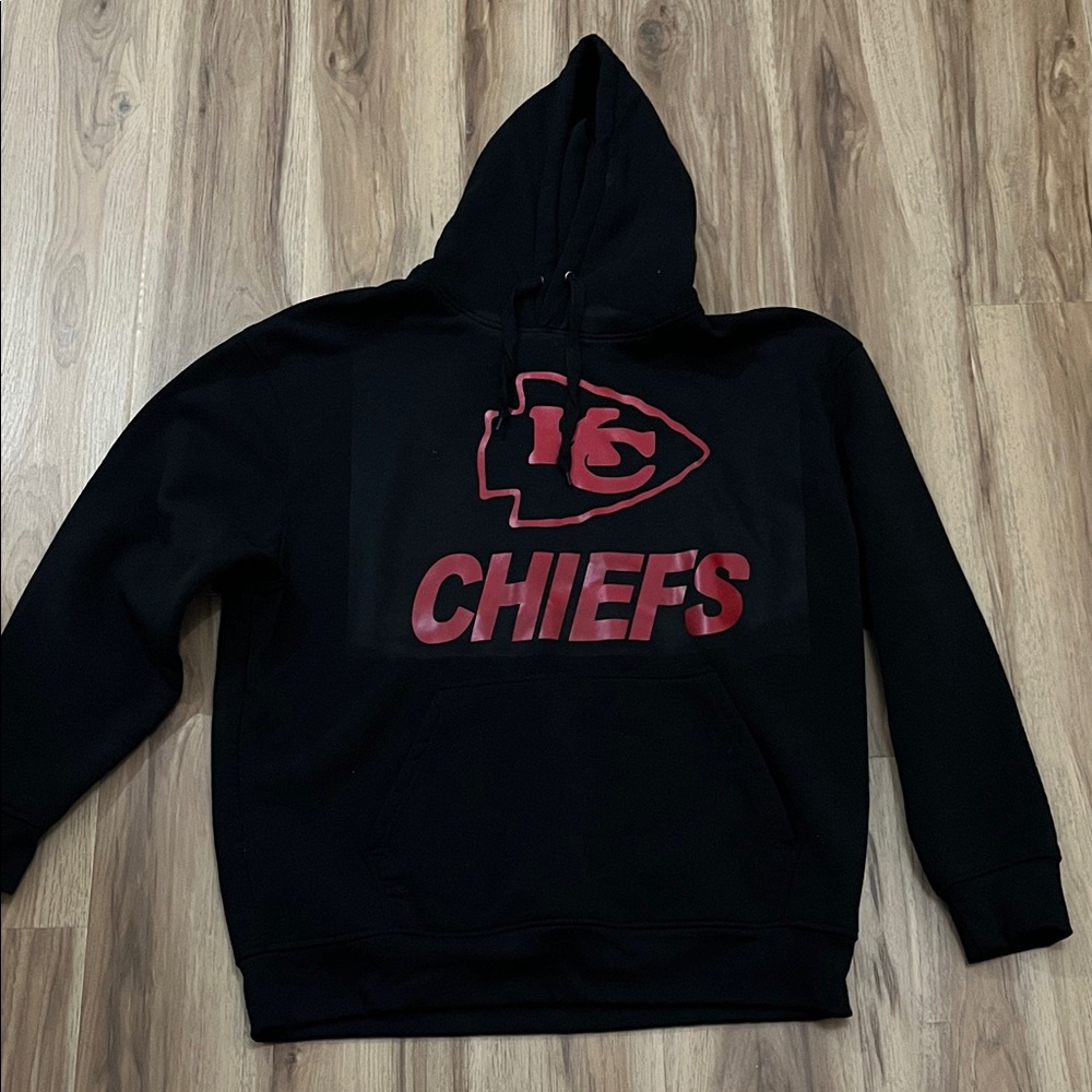 Black Chiefs Logo Hoodie